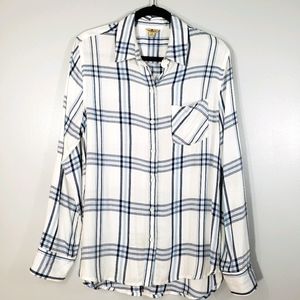 Woolrich Blue & White Soft Button Down Shirt